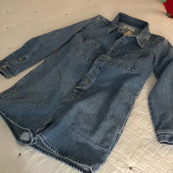 Madewell denim long sleeve shorts romper size XXS - Picture 3 of 6